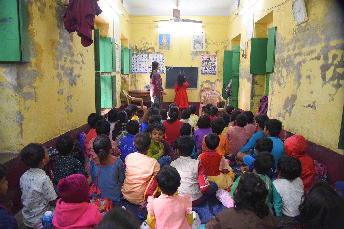 Children at Baniniketan Education Centre, Banipur
